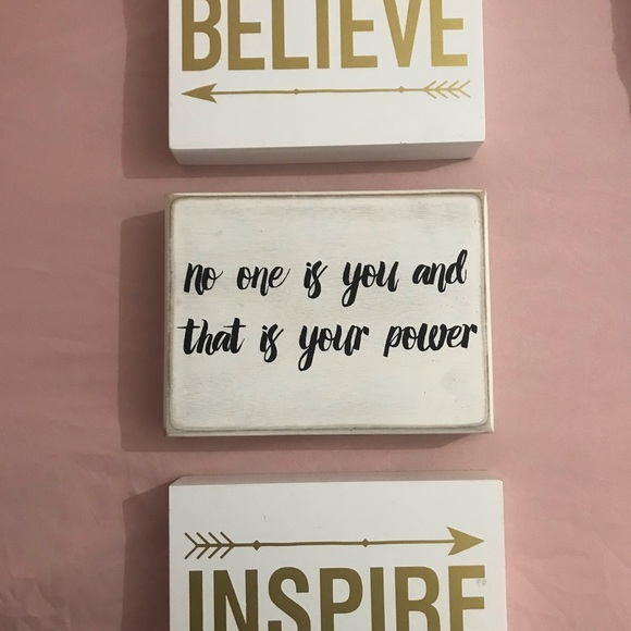 Home decor, BELIEVE, INSPIRE Wall Decor. - Picture 3 of 4